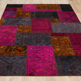 The Handmade Collection Jasmin Patchwork Hand-Knotted Wool Persian Rug