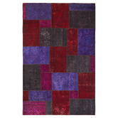 The Handmade Collection Valentine Patchwork Hand-Knotted Wool Persian Rug
