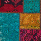 The Handmade Collection Hampton Patchwork Hand-Knotted Wool Persian Rug