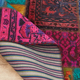 The Handmade Collection Hampton Patchwork Hand-Knotted Wool Persian Rug