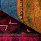 The Handmade Collection Hampton Patchwork Hand-Knotted Wool Persian Rug