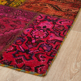 The Handmade Collection Eva Patchwork Hand-Knotted Wool Persian Rug