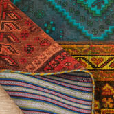 The Handmade Collection Eva Patchwork Hand-Knotted Wool Persian Rug