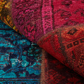 The Handmade Collection Eva Patchwork Hand-Knotted Wool Persian Rug