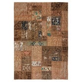 The Handmade Collection Linda Patchwork Hand-Knotted Wool Persian Rug