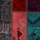 The Handmade Collection Elaina Patchwork Hand-Knotted Wool Persian Rug