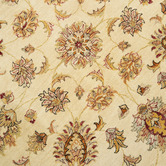 The Handmade Collection Cream Hand-Knotted Wool Round Persian Rug