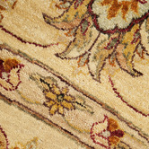 The Handmade Collection Cream Hand-Knotted Wool Round Persian Rug