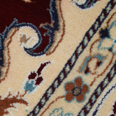 The Handmade Collection Burgundy Red Medallion Hand-Knotted Wool Persian Rug