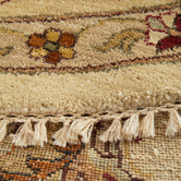 The Handmade Collection Cream Hand-Knotted Wool Round Persian Rug