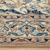 The Handmade Collection Light Beige Medallion Hand-Knotted Wool Persian Rug