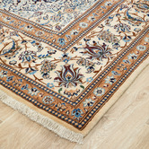 The Handmade Collection Dark Brown Medallion Hand-Knotted Wool Persian Rug