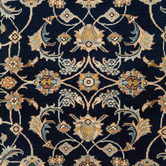 The Handmade Collection Navy Blue Hand-Knotted Wool Persian Rug
