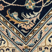 The Handmade Collection Navy Blue Hand-Knotted Wool Persian Rug
