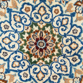 The Handmade Collection Dark Brown Medallion Hand-Knotted Wool Persian Rug