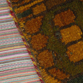 The Handmade Collection Mustard Yellow Patch Work Hand-Knotted Wool Persian Rug
