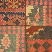 The Handmade Collection Red Patch Work Hand-Knotted Wool Persian Rug