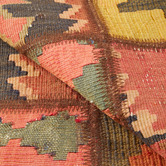The Handmade Collection Red Patch Work Hand-Knotted Wool Persian Rug