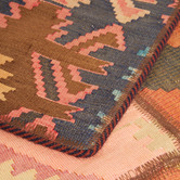 The Handmade Collection Red Patch Work Hand-Knotted Wool Persian Rug