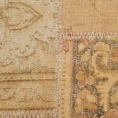 The Handmade Collection Light Beige Patch Work Hand-Knotted Wool Persian Rug