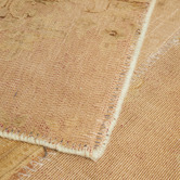 The Handmade Collection Light Beige Patch Work Hand-Knotted Wool Persian Rug