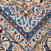 The Handmade Collection Blue &amp; Cream Wool Persian Nain Rug