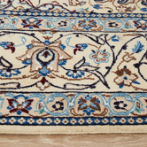 The Handmade Collection Light Grey Medallion Hand-Knotted Wool Persian Rug