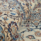 The Handmade Collection Light Grey Medallion Hand-Knotted Wool Persian Rug