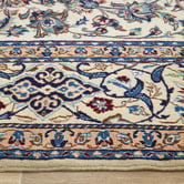 The Handmade Collection Taupe Floral Hand-Knotted Wool Persian Rug