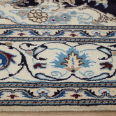 The Handmade Collection Black &amp; Beige Medallion Hand-Knotted Wool Persian Rug