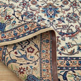 The Handmade Collection Taupe Floral Hand-Knotted Wool Persian Rug