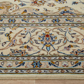 The Handmade Collection Beige &amp; Blue Hand-Knotted Wool Persian Rug