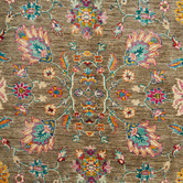 The Handmade Collection Brown Hand-Knotted Wool Kilim Rug