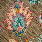 The Handmade Collection Brown Hand-Knotted Wool Kilim Rug