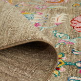 The Handmade Collection Brown Hand-Knotted Wool Kilim Rug