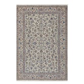 The Handmade Collection Taupe Floral Hand-Knotted Wool Persian Rug