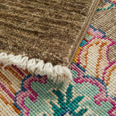 The Handmade Collection Brown Hand-Knotted Wool Kilim Rug