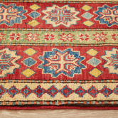 The Handmade Collection Red &amp; Blue Medallion Hand-Knotted Wool Persian Rug