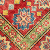 The Handmade Collection Red &amp; Blue Medallion Hand-Knotted Wool Persian Rug