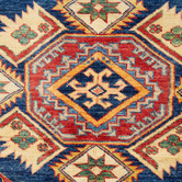The Handmade Collection Navy Blue Medallion Hand-Knotted Wool Persian Rug