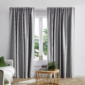 Design Studios Lexington Light Grey Blockout Concealed Tab Top Curtains