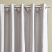 Design Studios Lexington Grey &amp; White Blockout Eyelet Curtains