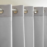 Design Studios Lexington Grey &amp; White Blockout Eyelet Curtains