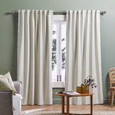 Design Studios Lexington Cream Blockout Concealed Tab Top Curtains