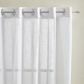 Design Studios Valerian Snow White Sheer Eyelet Curtains