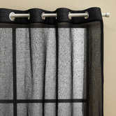Design Studios Valerian Ebony Sheer Eyelet Curtains