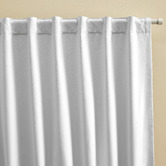 Design Studios Lexington Bright White Blockout Concealed Tab Top Curtains