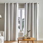 Design Studios Lexington Bright White Blockout Eyelet Curtains