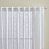 Design Studios Chevron White Concealed Tab Top Curtains