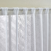Design Studios Chevron White Concealed Tab Top Curtains